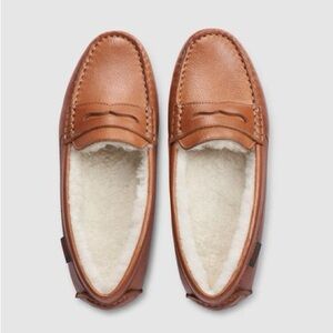 G.H. Bass Dylan Shearling-lined leather driving loafers